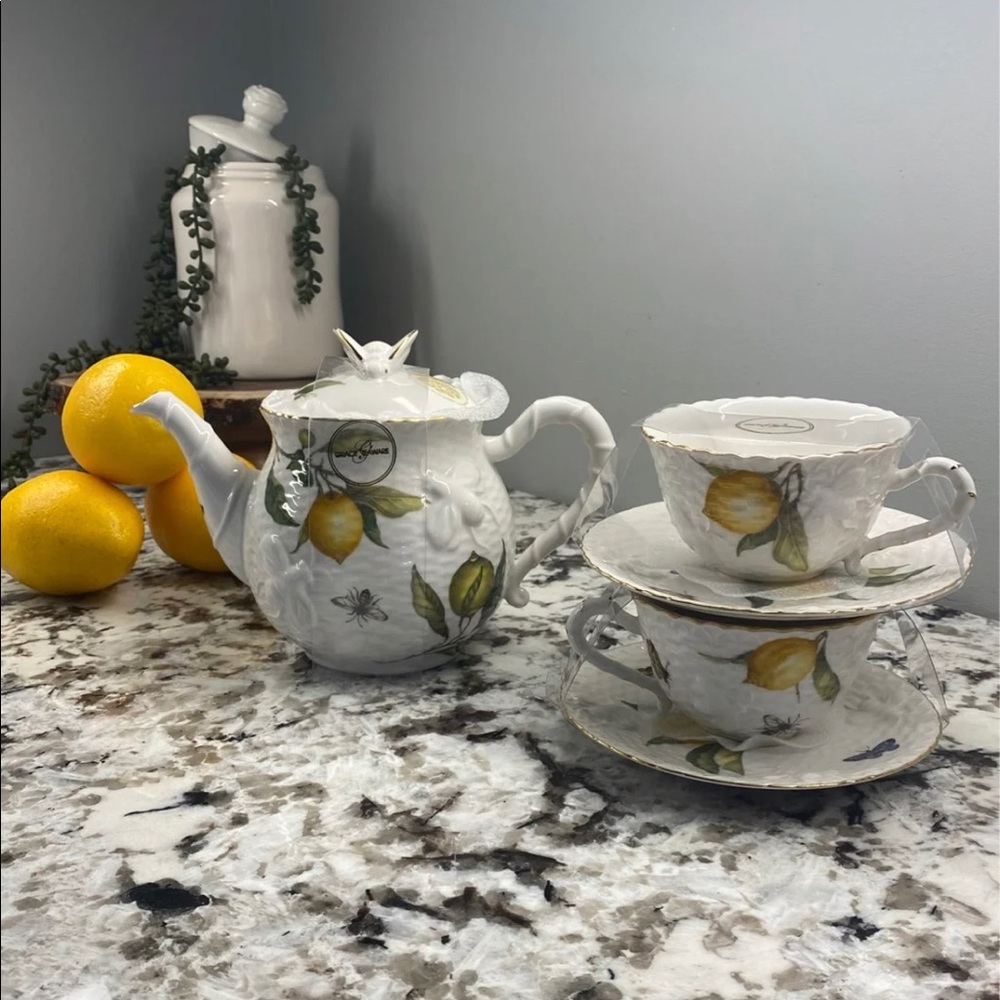 lemons tea set